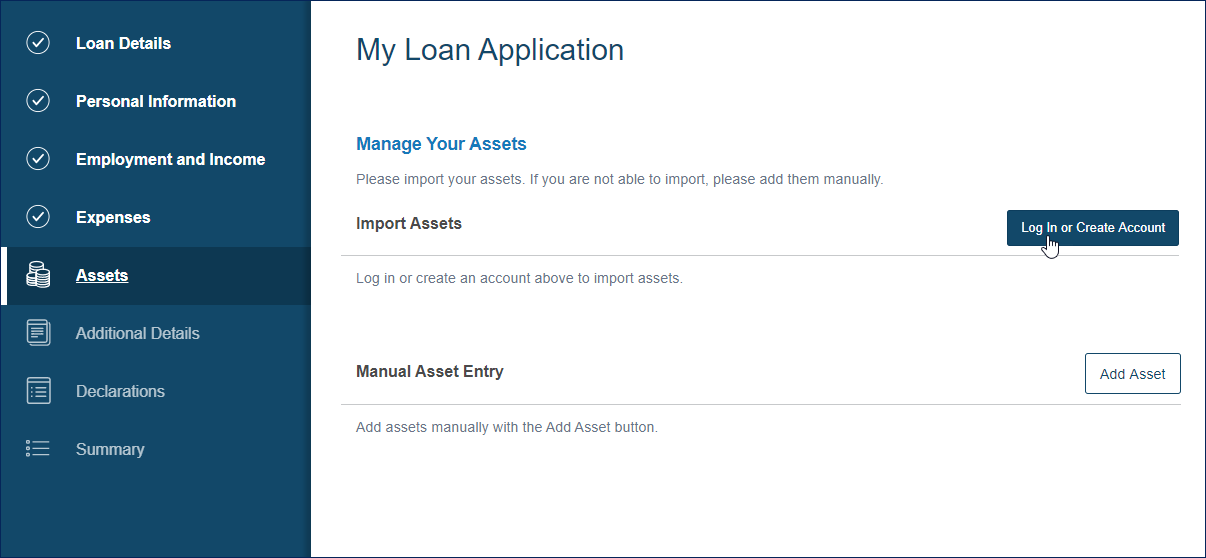 Assets Login Asset Verification Service