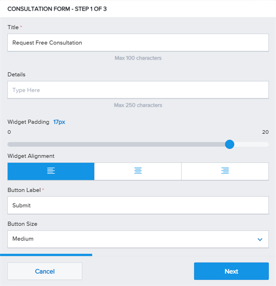 Adding a Consultation Form to Your Site