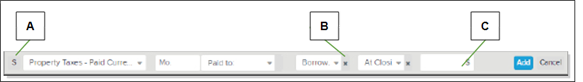 Disclosures page fields screenshot