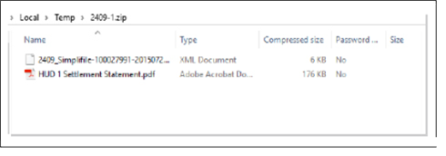 File management system with zip files screenshot