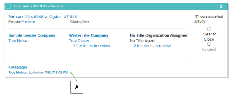 Loan card with callout screenshot