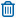 Ligh blue trash can button