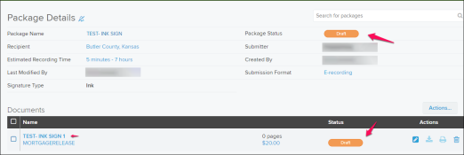 Package Details page screenshot