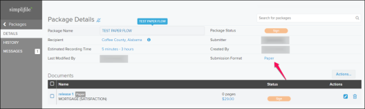 Package Details page with callout screenshot