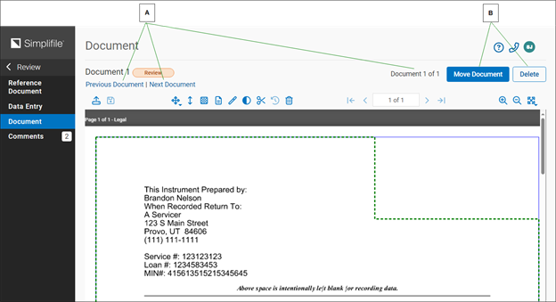 Document Viewer with highlights screenshot