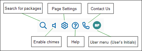 Example My Simplifile toolbar with callouts image