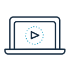 Videos (monitor with play symbol) icon