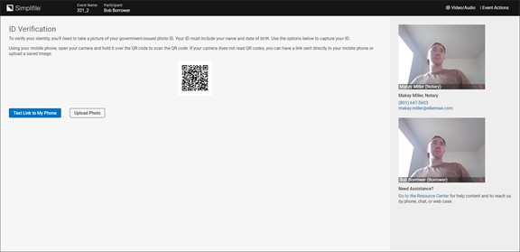 ID Verification page screenshot