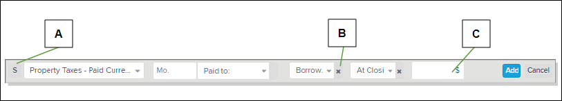 Disclosures section with callouts screenshot