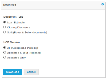 Download window screenshot