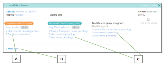 Loan section with callouts screenshot