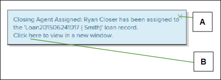 Notification with callouts screenshot