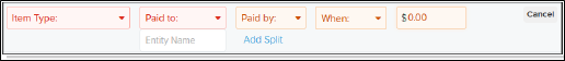 Other origination changes section screenshot