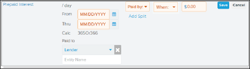 Prepaid Interested section screenshot
