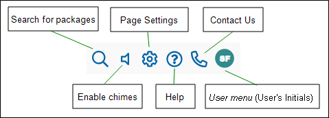 Example My Simplifile toolbar with callouts image