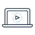 Videos (monitor with play symbol) icon
