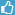 Square thumbs up icon