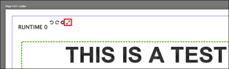 Document Viewer page with resize icon highlighted screenshot