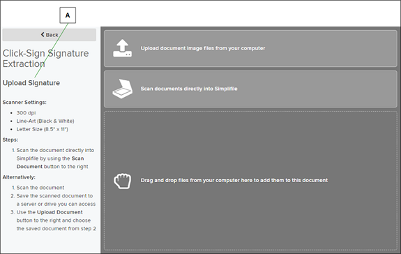 Click-Sign Signare Extraction with callout screenshot