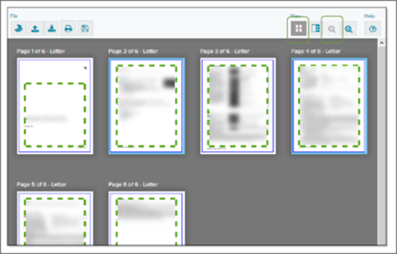 Document Viewer page with document content highlighted screenshot