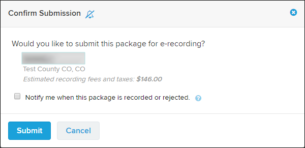 Confirm Submission window screenshot