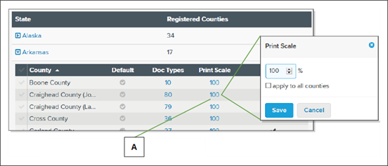 Print Scale window screenshot