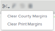 Clear County Margins and Clear Print Margins items