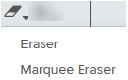 Eraser and Marquee Eraser buttons