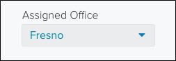 Assigned Office dropdown screenshot